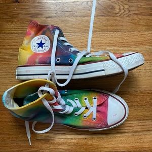 Tie dye Converse high tops